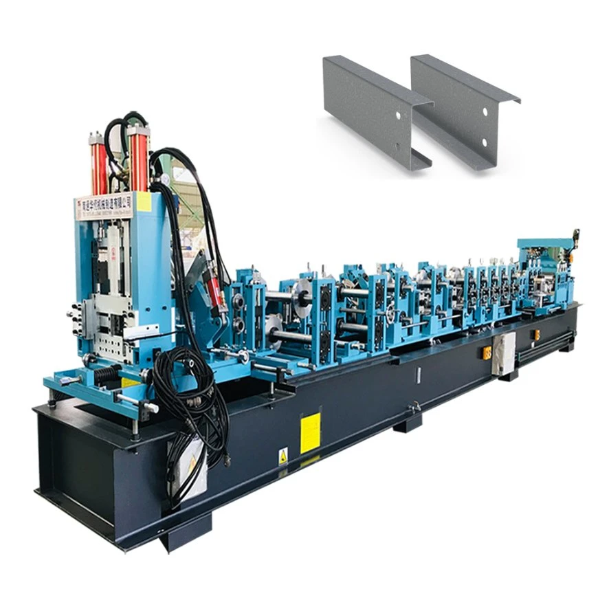 Photovoltaic Solar Roll Forming Machine/Bracket Roll Forming Machine with Punching Hydraulic Cutting