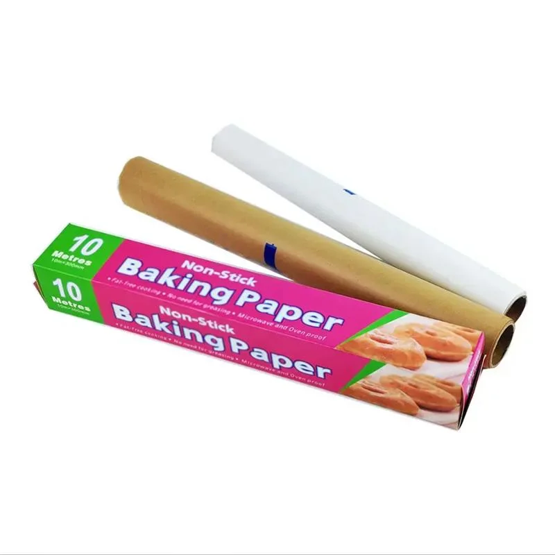 Factory Price Customized Color Baking Paper Grease Proof White Brown Silicone Parchment Baking Paper Sheet