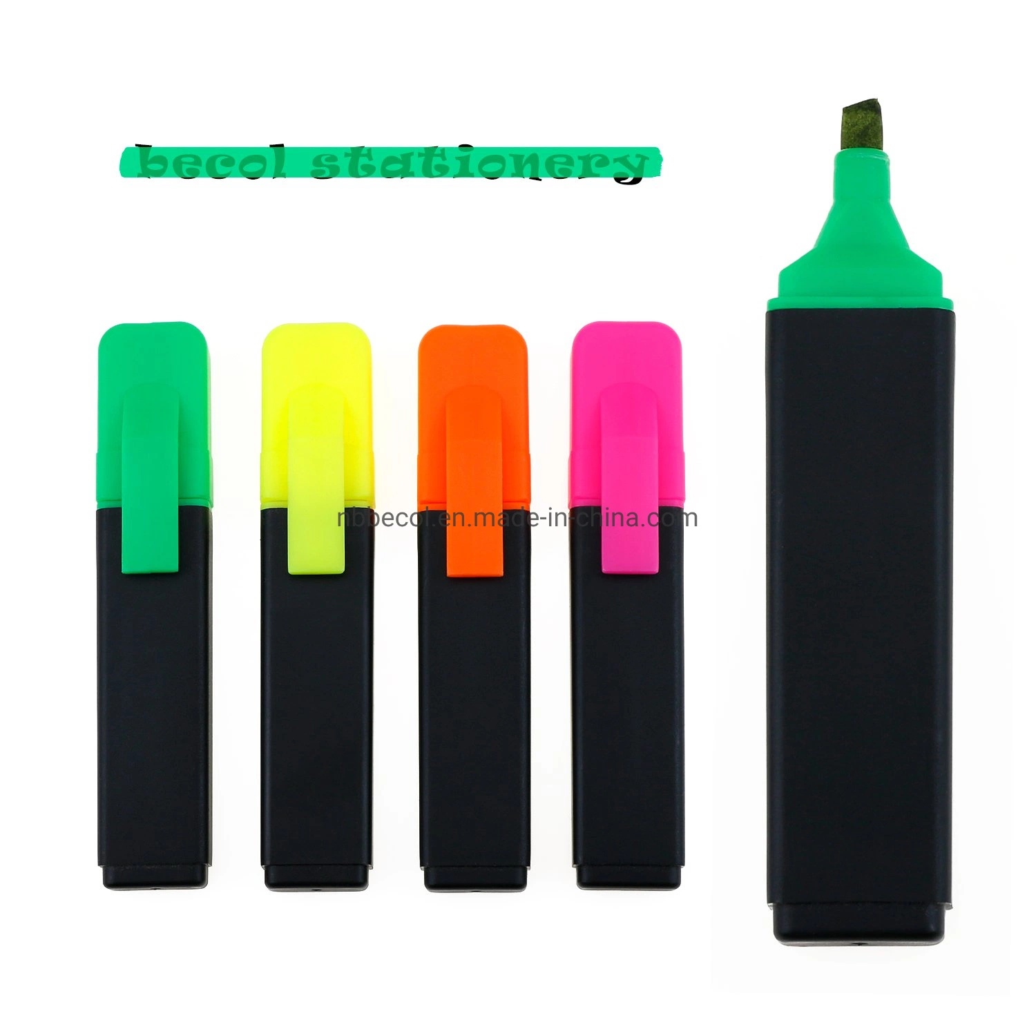 Multi Color Non Toxic Ink Highlighter Text Marker with Custom Logo