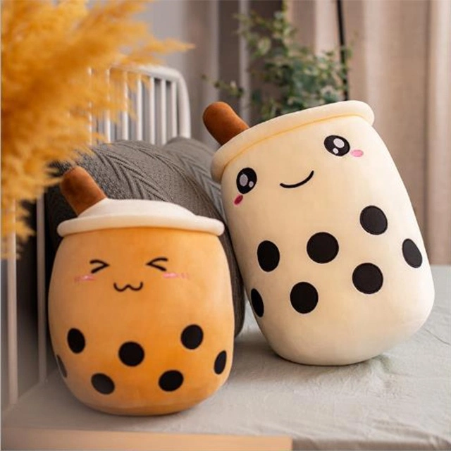 Soft Cute Wholesale/Supplier Custom Plush Pillow Gift Toy Boba Toys Bubble Tea Plush