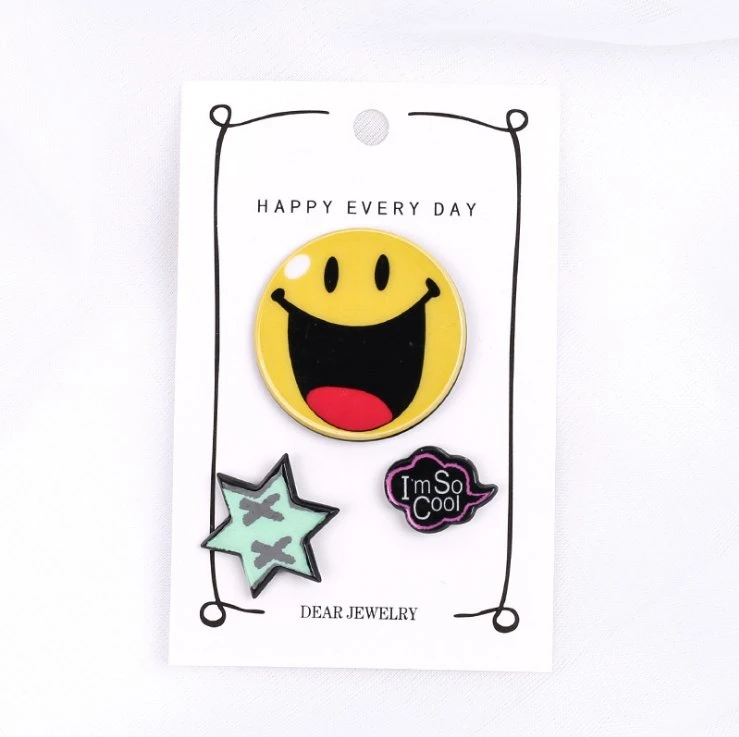 Girls Accessories Clothing Bag Pendant Acrylic Badge Pin