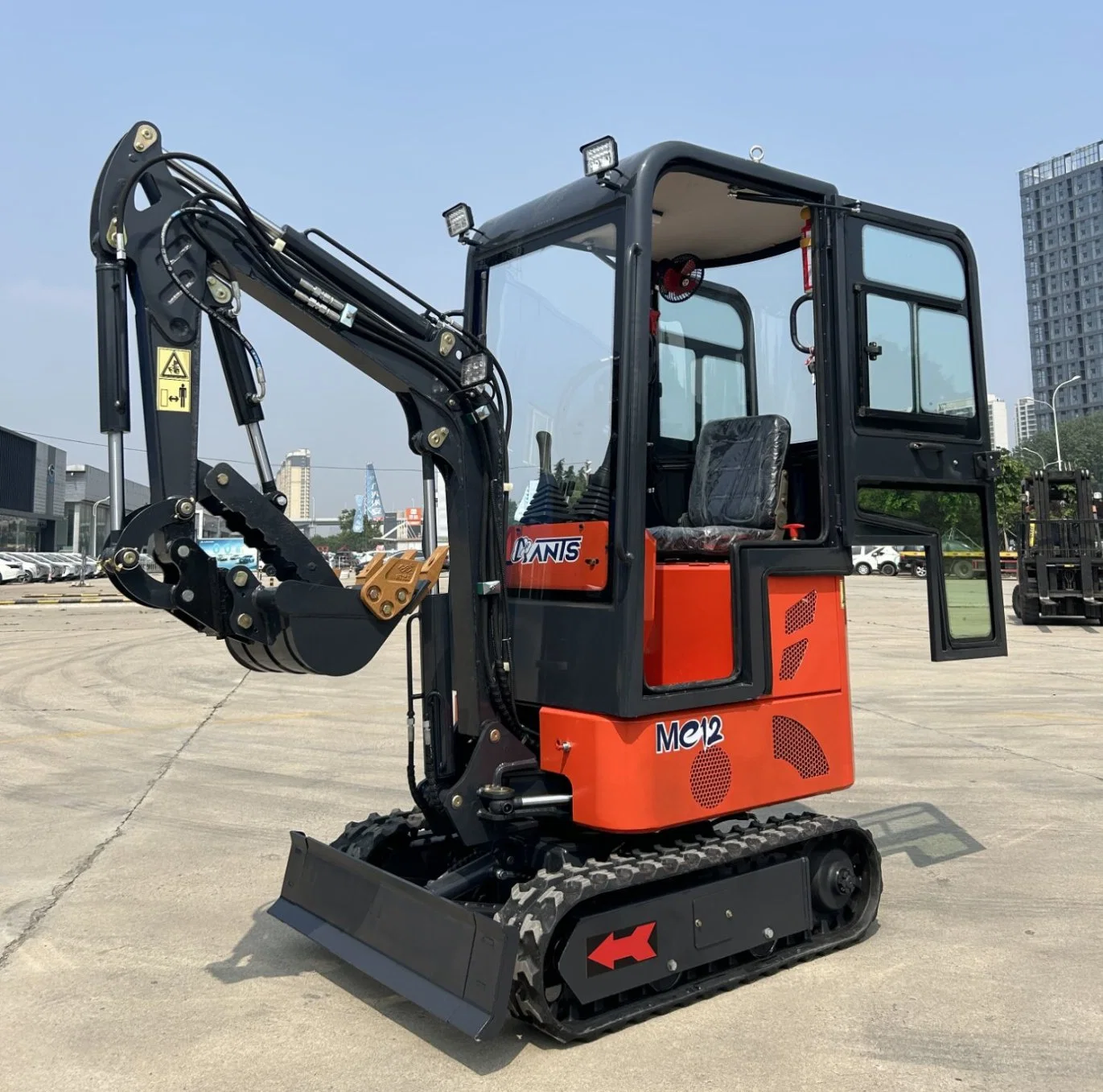 Mejor Venta de alta eficiencia de 800kg 0.8ton 1ton sobre orugas hidráulica tipo Digger CE Mini Excavadora