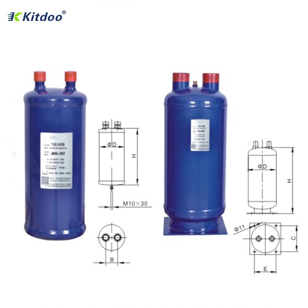 Reservatórios de líquido do permutador de calor de refrigeração para unidade de condensação