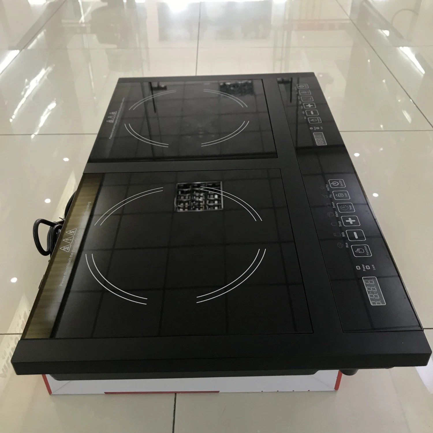 Double burners cheap price induction cooktop 1800W+1800W kitchen appliance