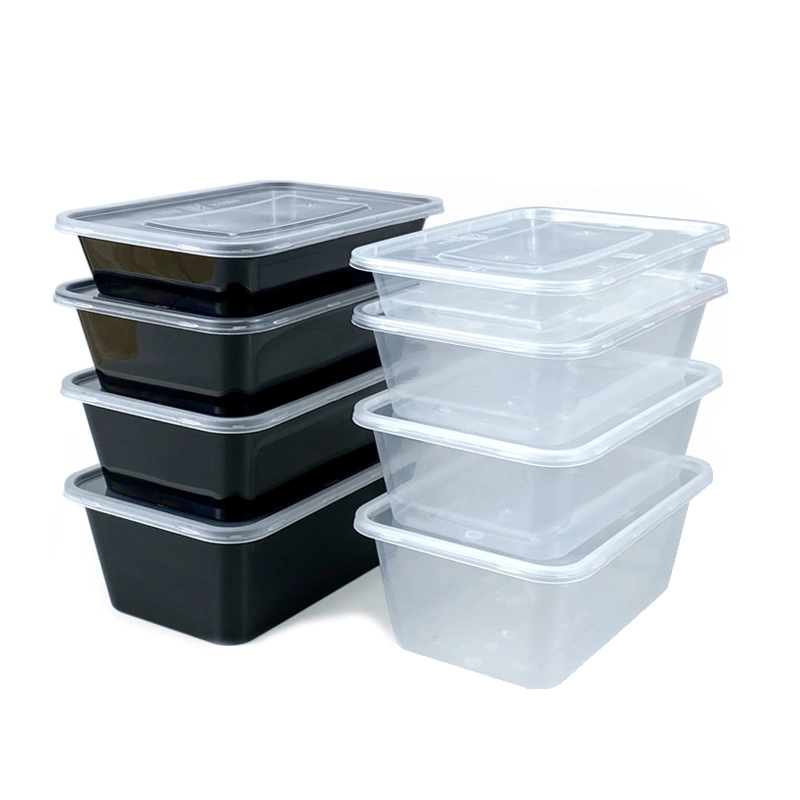 Wholesale Clear/Rectangular Disposable PP Plastic Household Take Away Food Container with Lid, Takeaway Fruit Storage Container