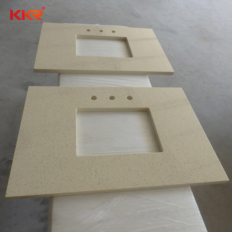 Customized Artificial Stone Quartz Solid Surface Slab for Kitchen Top Bathroom Vanity Top