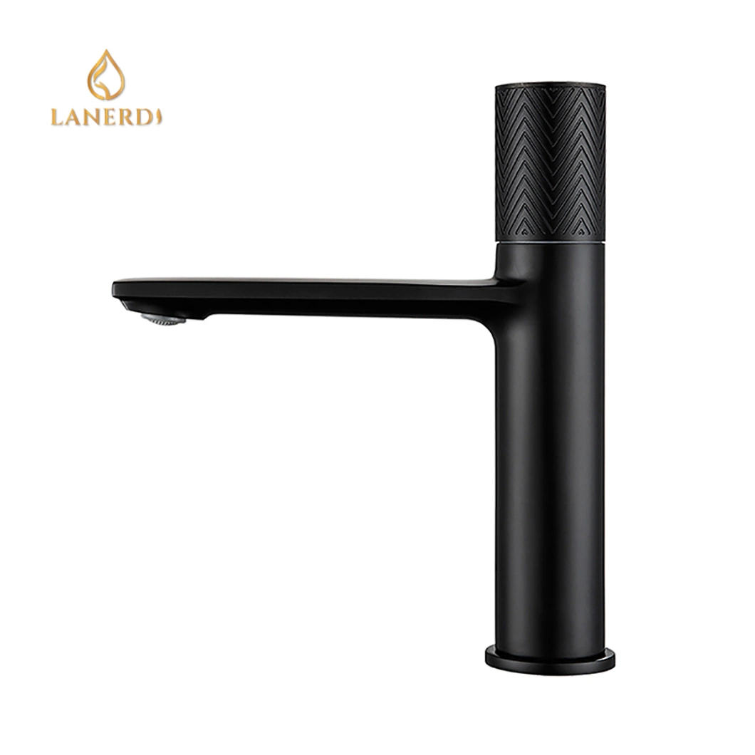Black Pattern Sanitary Ware Manufacturer Hot and Cold Buttons Type of Water Turbo Tap Faucet Taps