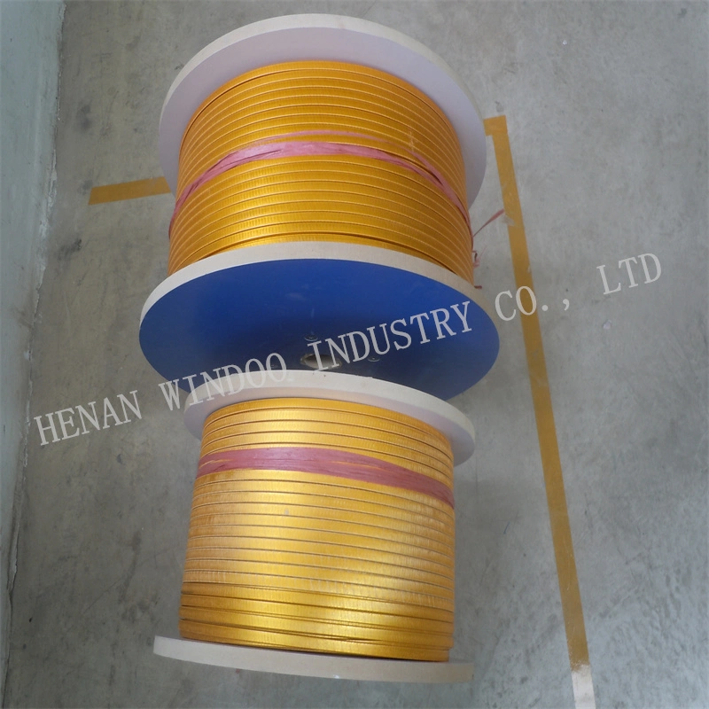 Class 180 H Magnet Wire Fiber Glass Wrapped Enameled Flat Copper Wire for Winding