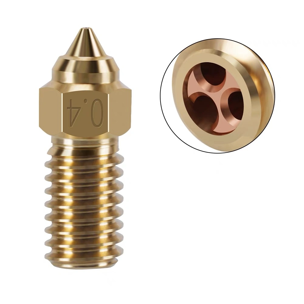 Factory Hot Selling 3D Printer Accessories Elegoo Neptune 4 Special Brass Nozzle High Flow Hard Steel Nozzle 1.75mm