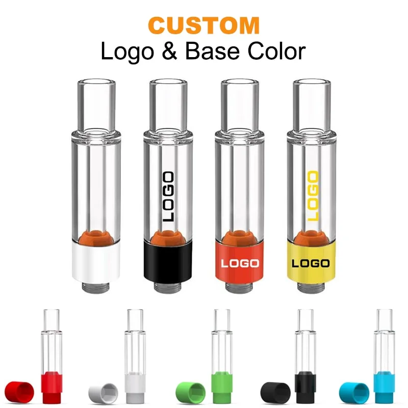 Newest Full Glass Vape Cartridge Disposable/Chargeable Carts Cartridges Ceramic Cell Empty Vape Atomizer OEM Logo Color