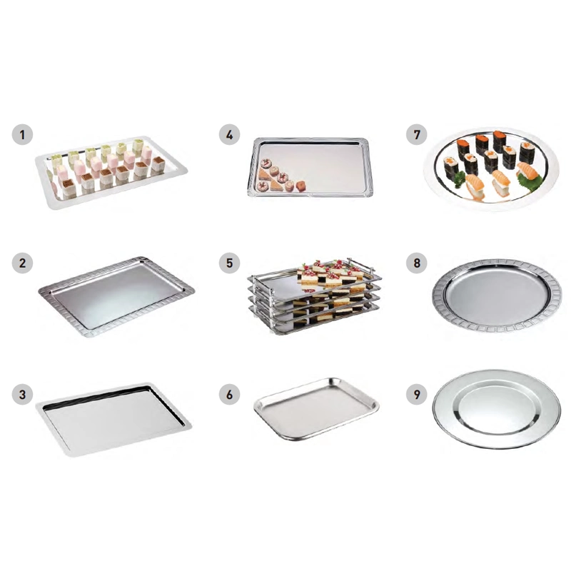 Serving Tray Rechteckige Lebensmittel Andere Hotel Restaurant Versorgung Edelstahl