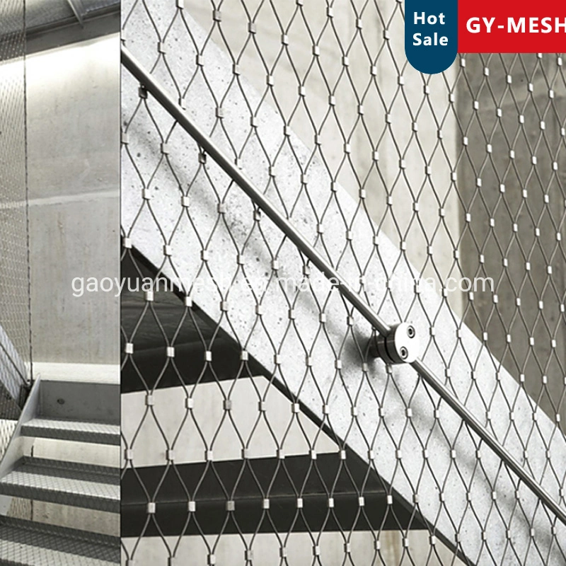 Decoritive Wire Mesh/Stainless Steel Ferrule Cable Rope Mesh Netting