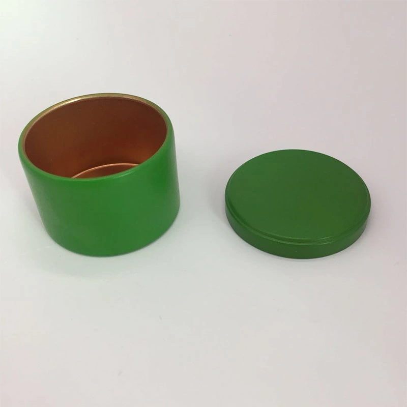 Empty Round Aluminum Tea Cans Mini Tea Container