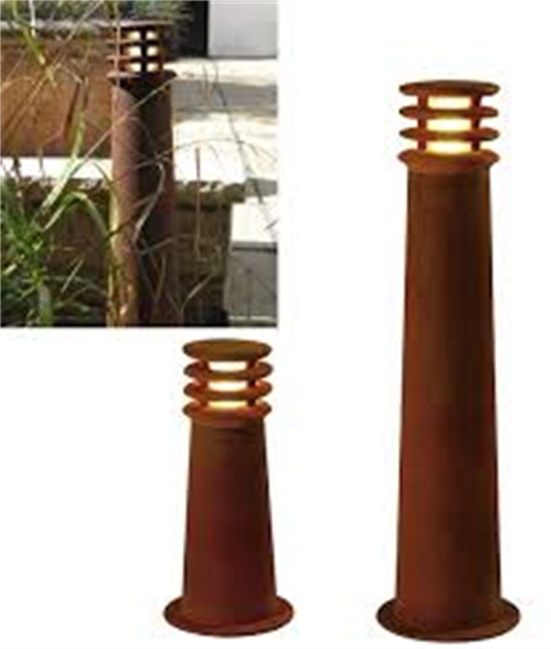 Outdoor LED Bollard/Rusty Bollards/Corten Steel Bollard Light