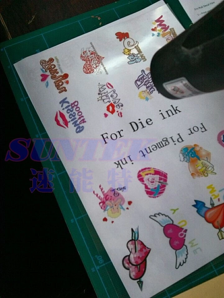 Inkjet Dry Rub off Decal Transfer Film Paper Transfert