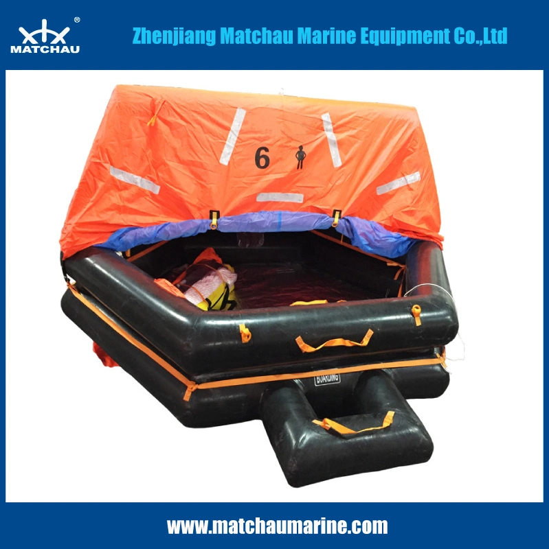 Marine Fishing Boat Use Throw Over Board Inflatable Life Raft