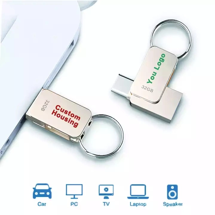 Smartphone Mini USB-C Flash-Laufwerk 3,0 32GB 64GB High Speed Type C Pendrive Memory Expader 2 in 1 Flash Festplatte