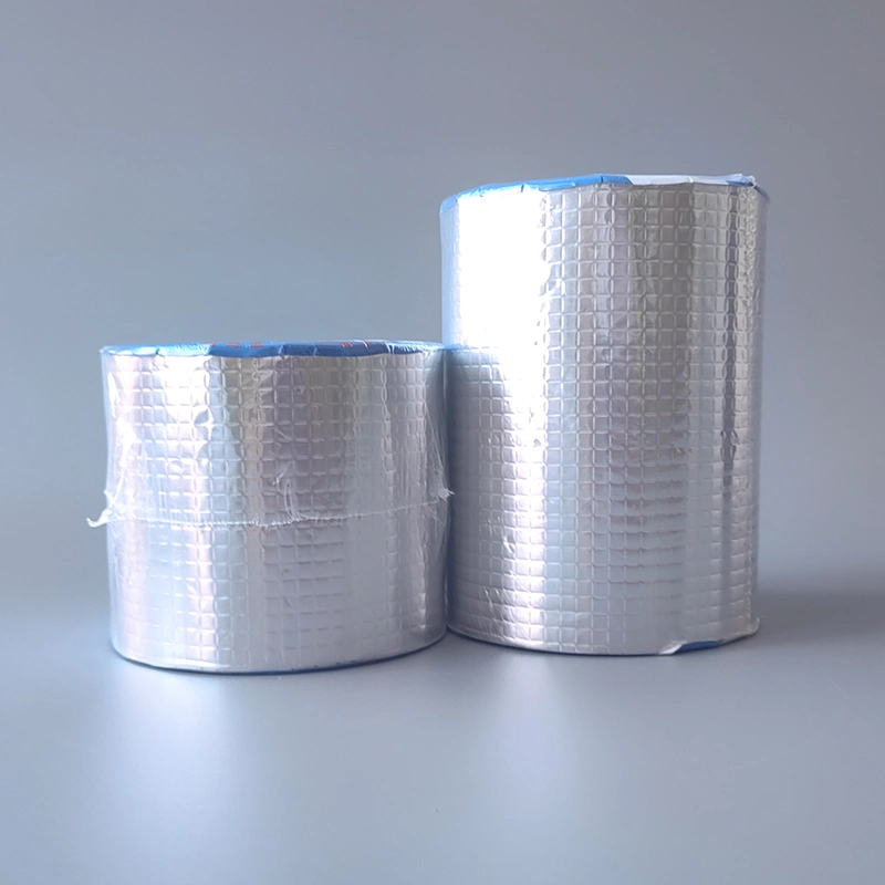 Factory Waterproof Adhesive Aluminum Foil Butyl Tape Flashing Bitumen Waterproof 1.5mm Thickness Butyl Rubber Tape