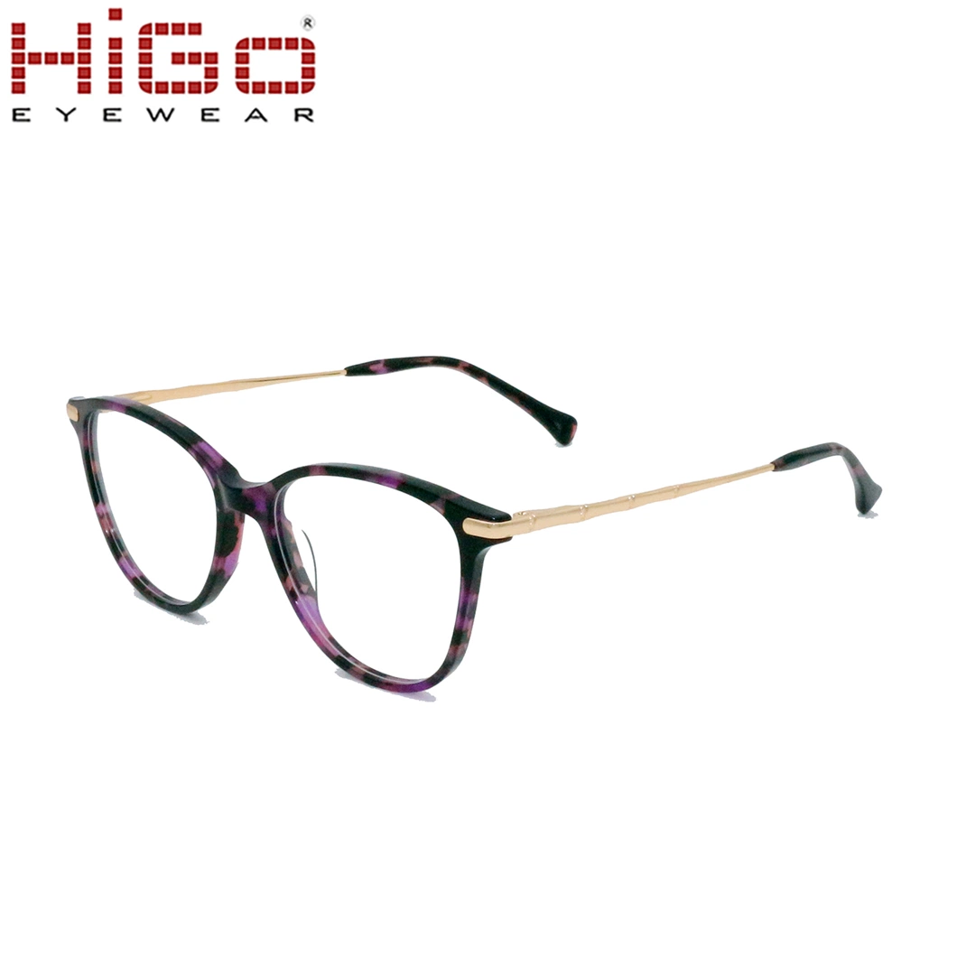 Latest Round China Eyeglasses Acetate Handsome Mix Eyewear Wholesale/Supplier