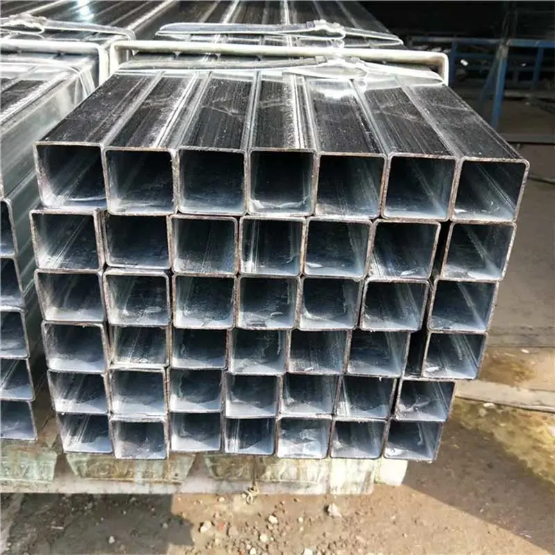 ASTM A53 Z80 Galvanized Steel Hollow Section 8 Inch Schedule 40 Galvanized Steel Square Tube Rectangular Steel Pipe Price for Greenhouse Frame