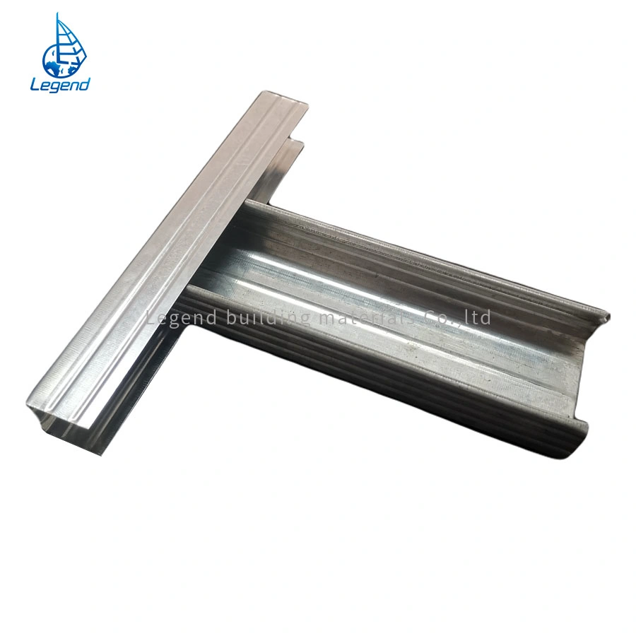 Anticorrosive Indoor Decoration Project Steel Structure Construction Ceiling Grid Furring Channel