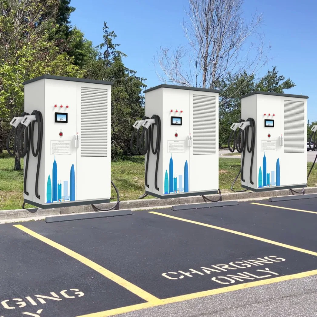 300kw 360kw 480kw CCS1 CCS 2 Chademo Rapid Level 3 DC EV Floor Mounted Fast Street Charging Pile Stations Charger Filling for The Electric Cars