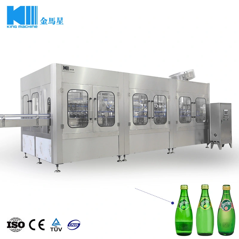 Complete Glass Bottle Soda Water Filling and Capping Device