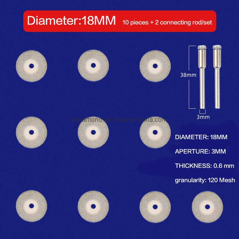 10PCS 18mm Diamond Grinding Wheel Cutting Disc Diamond Cutting Discs