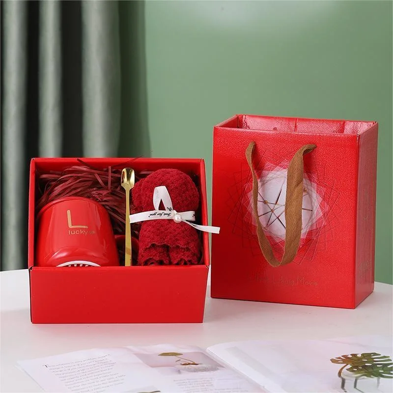 Hand Gift Ceramic Water Cup Activity Small Gift Mother&prime; S Day Practical Gift Business Gift Set