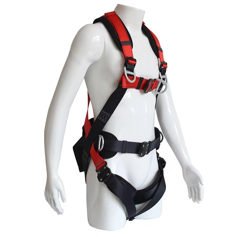 High Quality Outdoor Climbing Mountaineering Full Body Safety Belt Construction Work Rescue