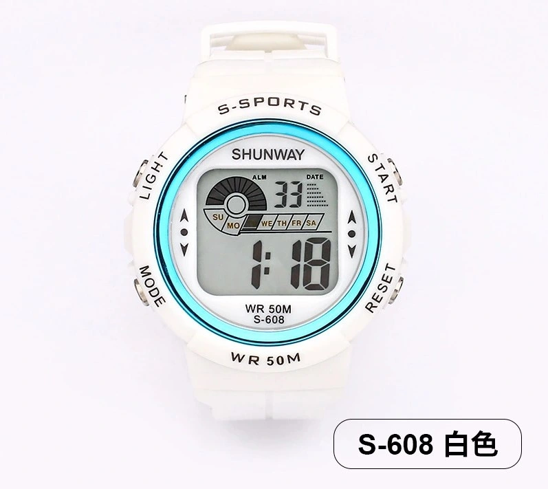 Montre électronique Waterproof Junior High School Etudiant regarder les sports pour enfants Mode