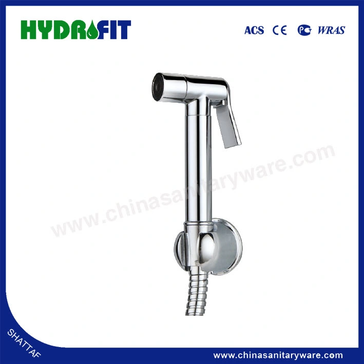 Conjunto de barra de metal Shattaf Handle Held Bidé Sprayer com chuveiro Mangueira (HY2603)