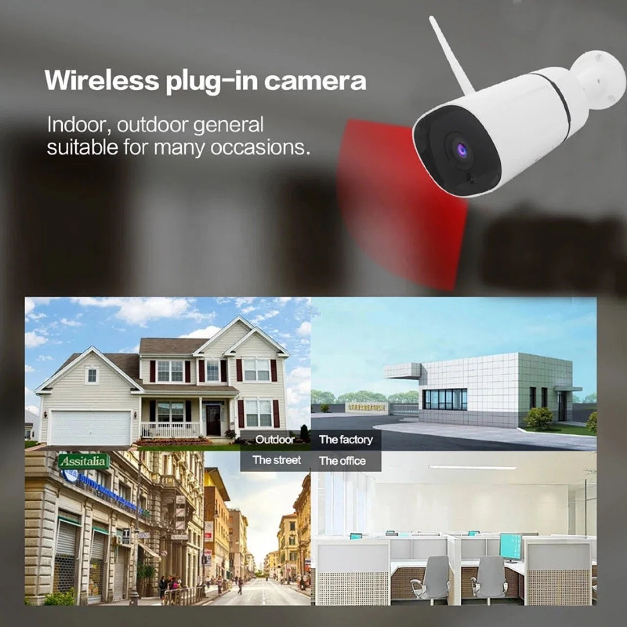 Tuya WiFi Smart Camera PIR Accueil 1080P Caméra de sécurité CCTV de vidéo surveillance