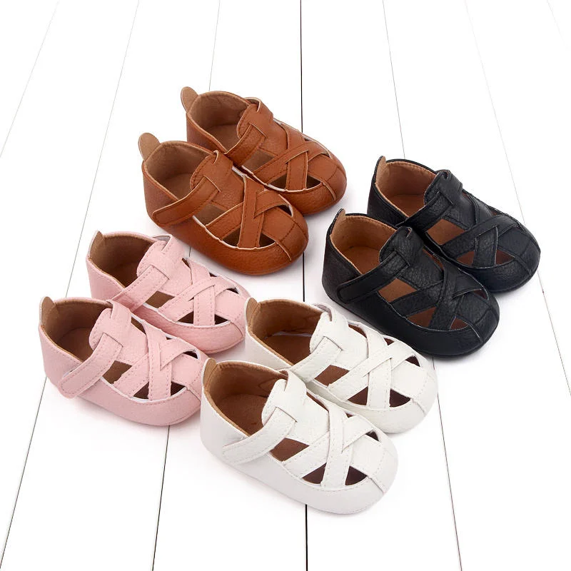 Spring and Summer Casual Walking Shoes and Breathable PU Leather Baby Shoes