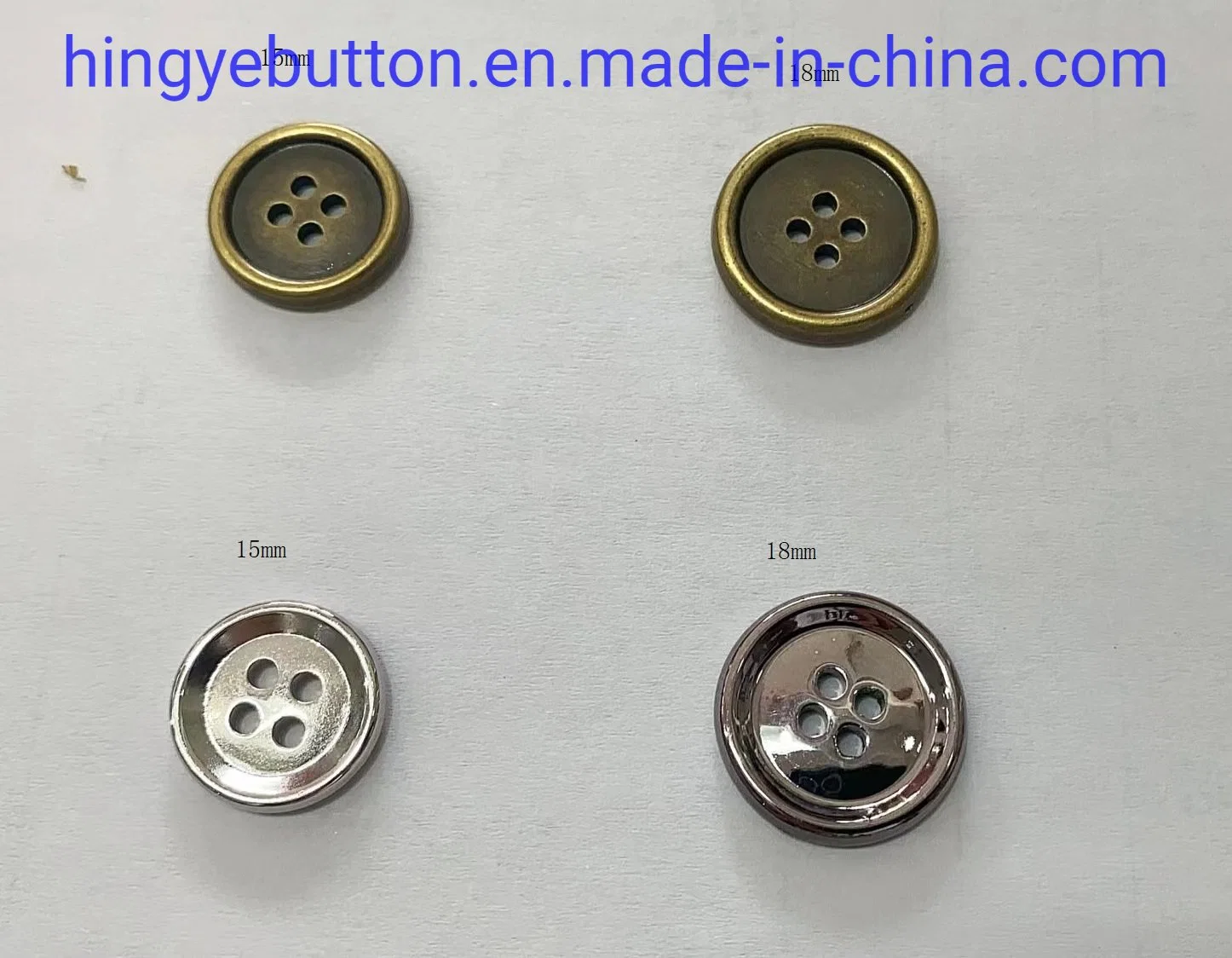 Plastic Button 2 Holes ABS Matt Gold Color Button for Garment Accessories