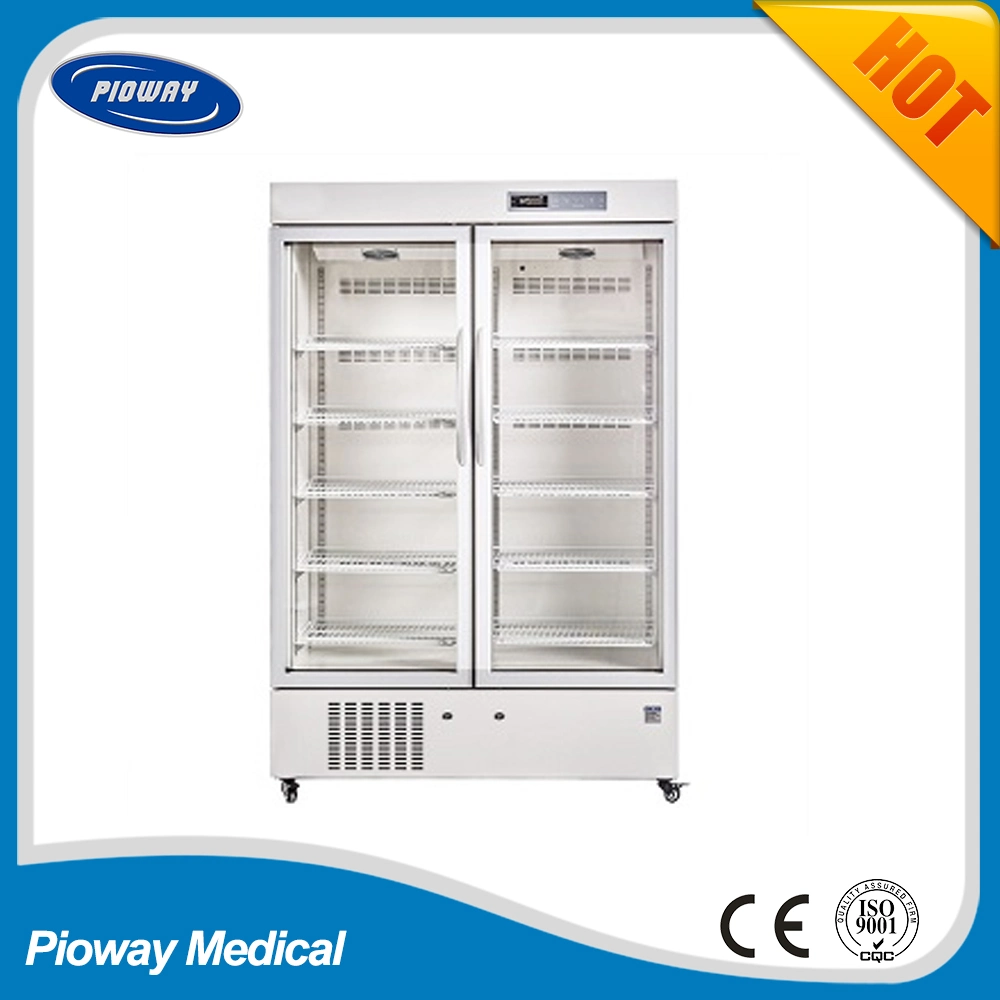 Glass Door +2~8 Degree Pharmacy Refrigerator Fridge for Hospital (MPC-5V1006)