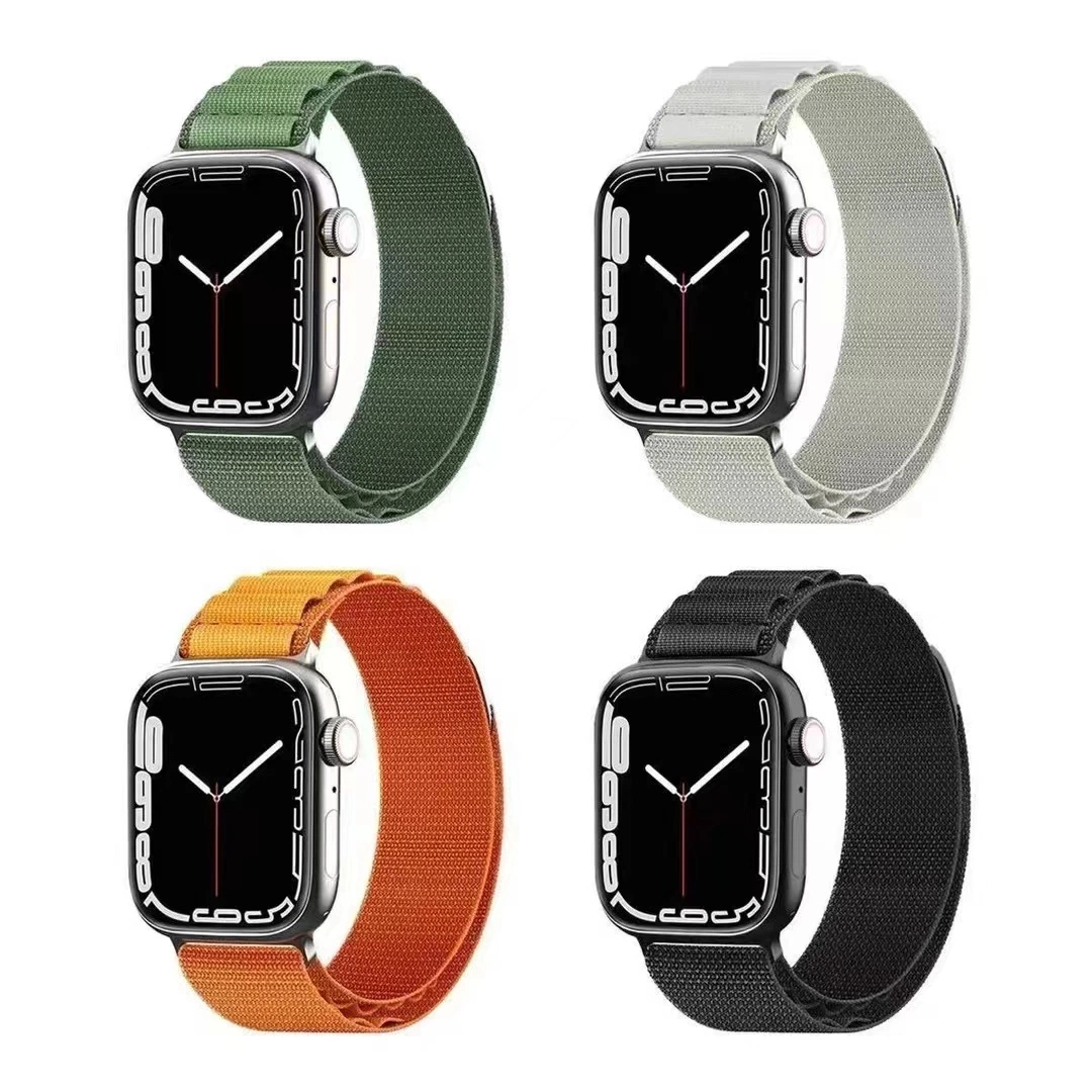 Pulsera para iWatch serie 8 S8/7/6 Pulsera de nylon Para accesorios de Apple Watch Ultra