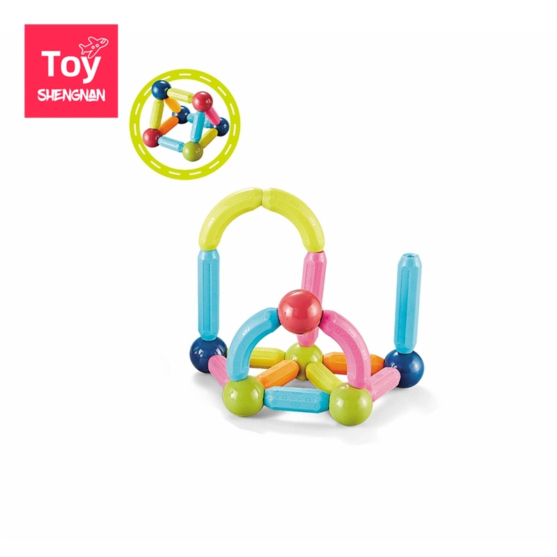 Magnetic Tiles Blocks Toys Rod Ball Construction Cube Fun Kid