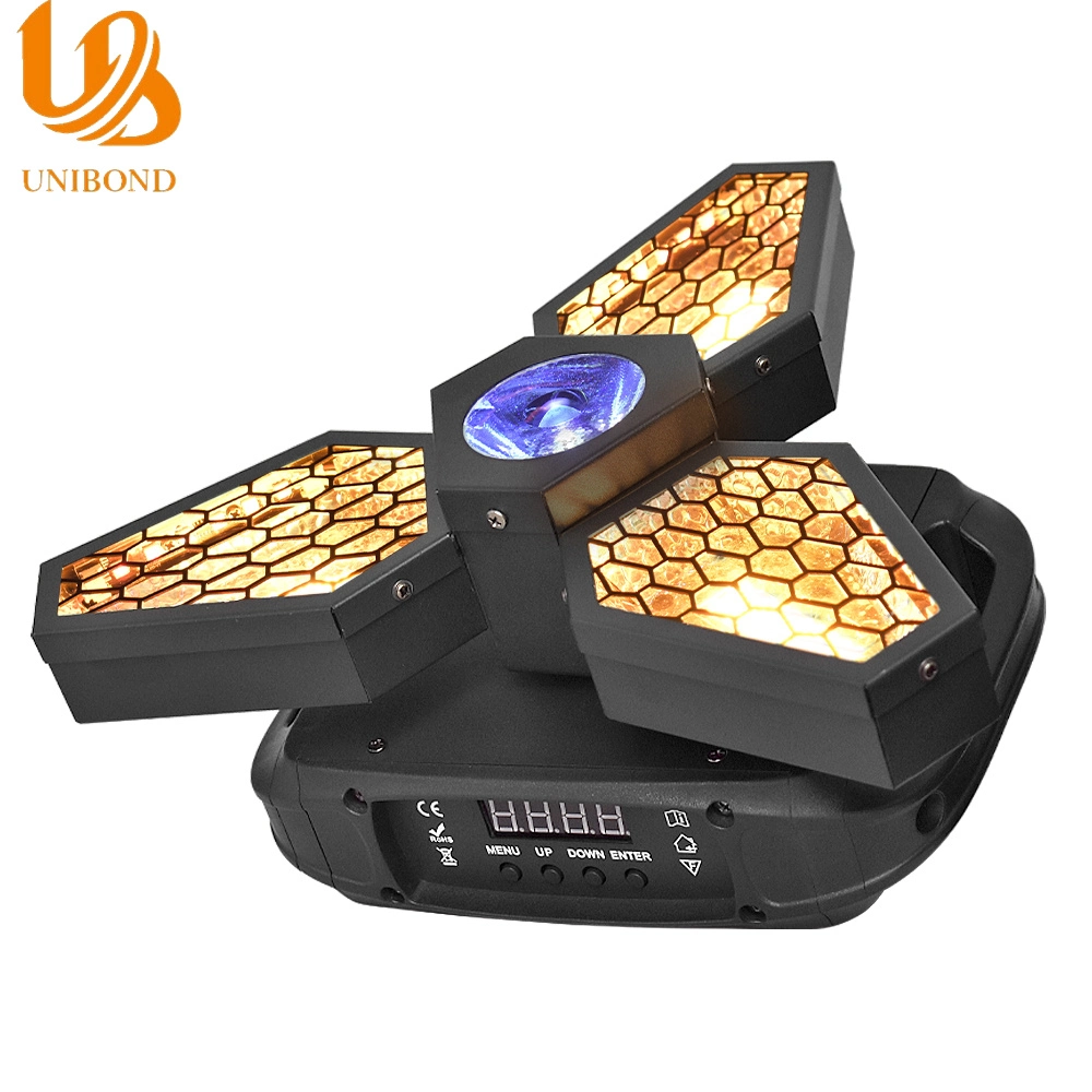 200W Mini LED Maple Leaf Retro Light RGBW Moving Head Lighting LED Stage Light Good for Parties DJ Disco Wedding Decoration