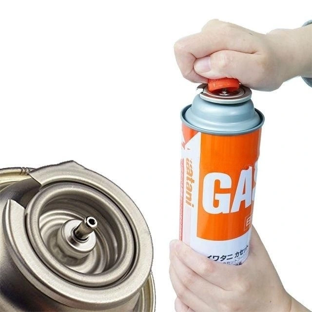 Butane Lighter Gas Empty Aerosol Tinplate Spray Can with Nozzle and Valve