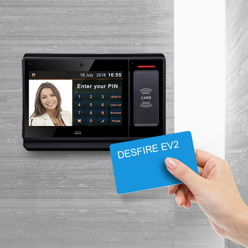 Android Capacitive Touch Panel with LED RFID NFC Reader and Fingerprint for Meeting Room Booking System