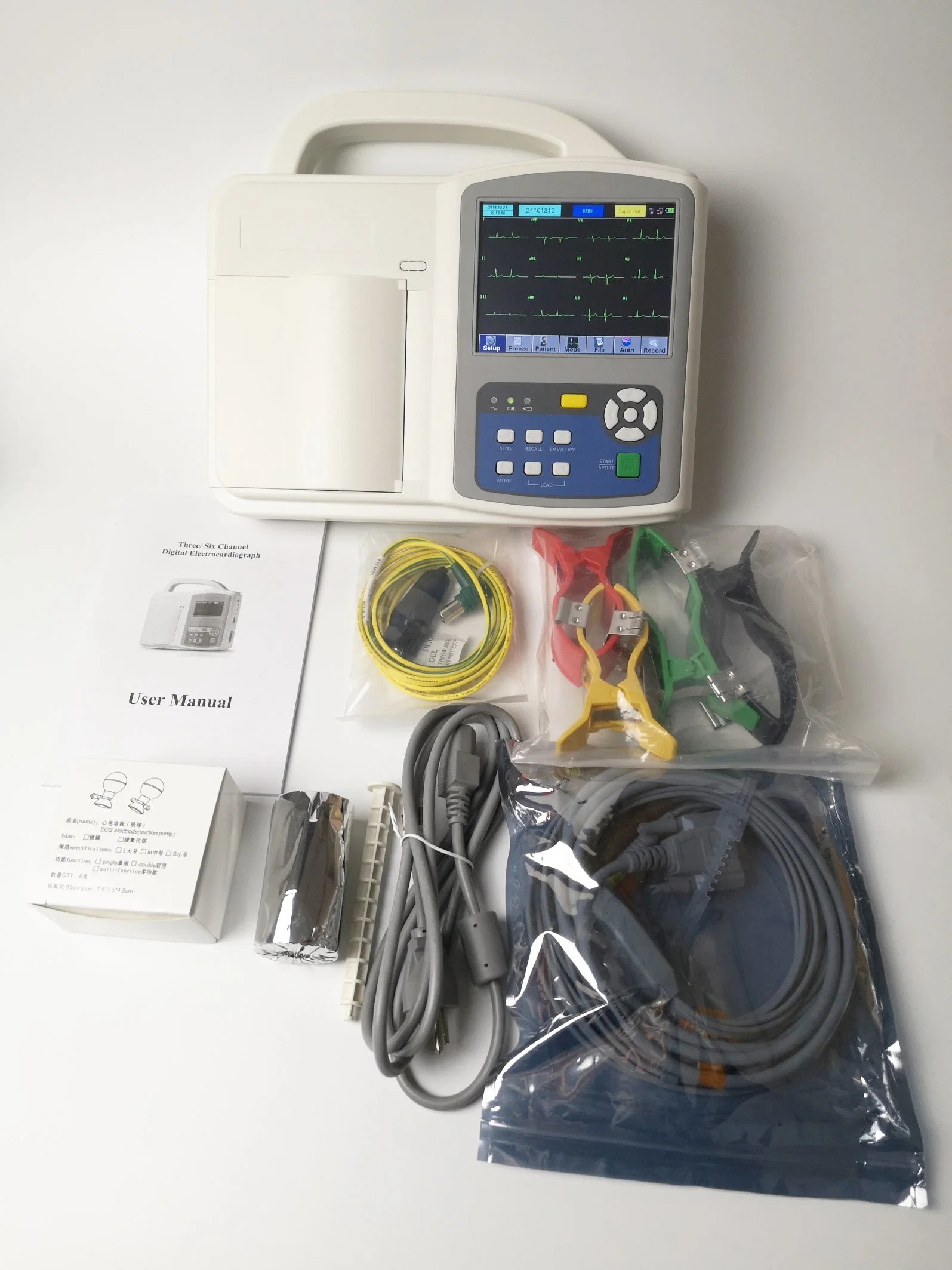 Électrocardiographe appareil ECG soins cardiaques pour ECG cardiaque avec Interprétation