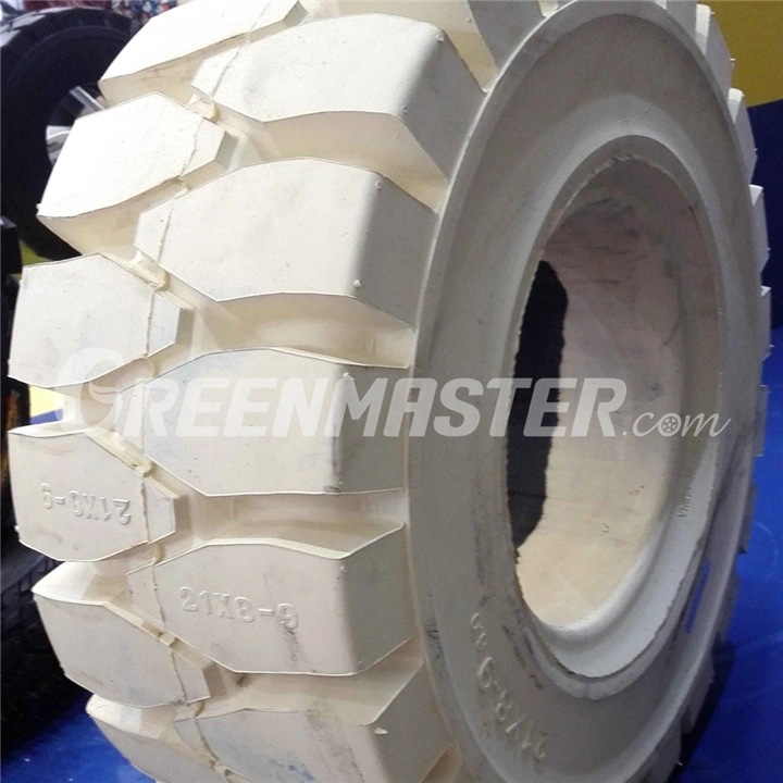 Best Quality Non-Marking Pneumatic Style Solid Tire, White Green Electric Battery Forklift Tyre 16*5-9 21X8-9 6.00-9 7.00-9 140/55-9