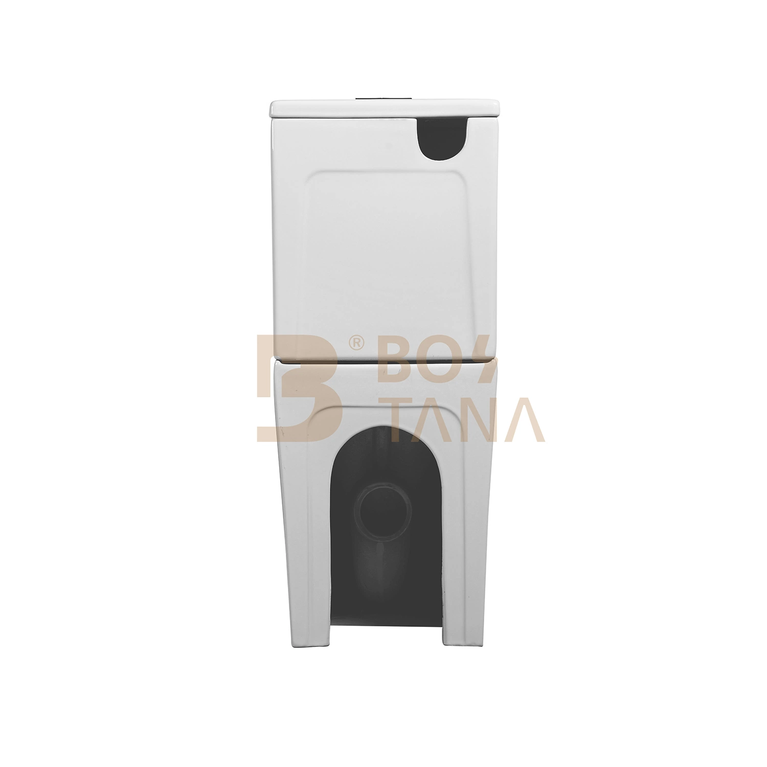 Closet Bathroom Sanitary Ware Two Piece Rimless Watermark Ceramic Toilet with Slim Cover Seat Wc