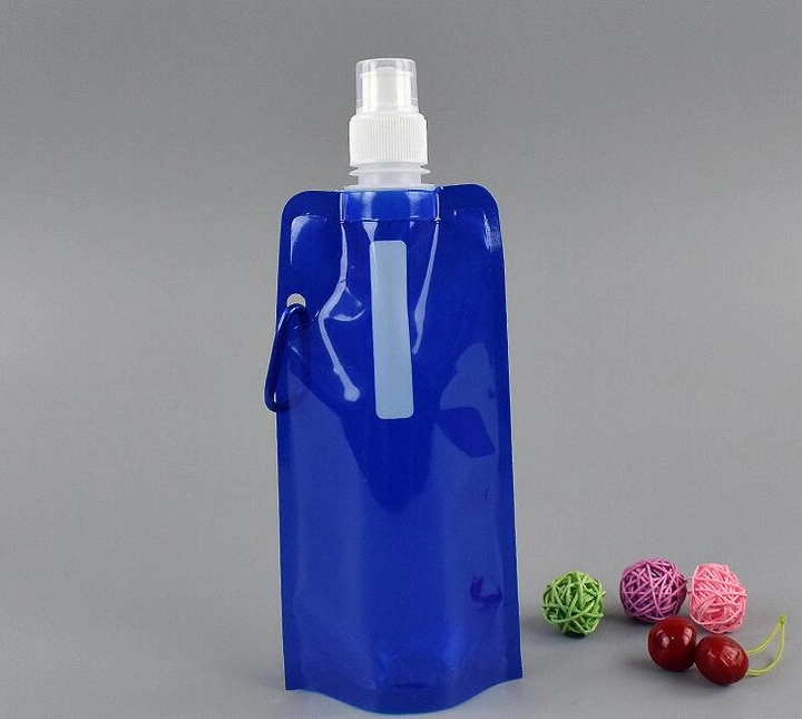 Customized BPA Free, FDA Food Grade/MSDS and Cheap Foldable PE Water Bottle Bag, Promotional Spout Pouch