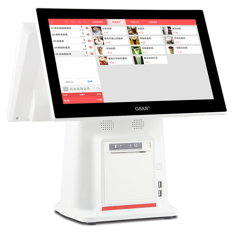 Hot-Selling 15,6'' Windows POS-System Kasse mit 80mm Drucker