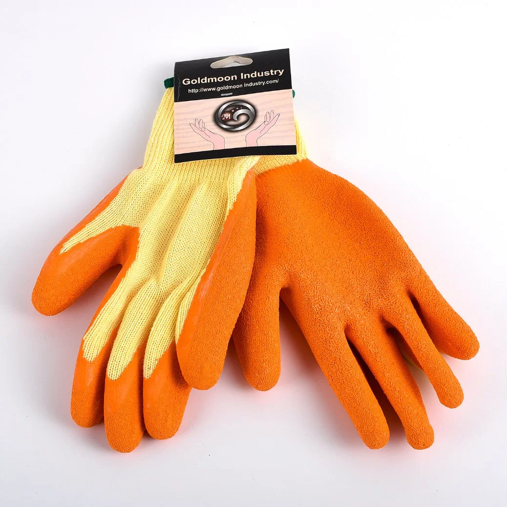 Latex Wrinkled Coated Safety Work Gloves for Gardening Household