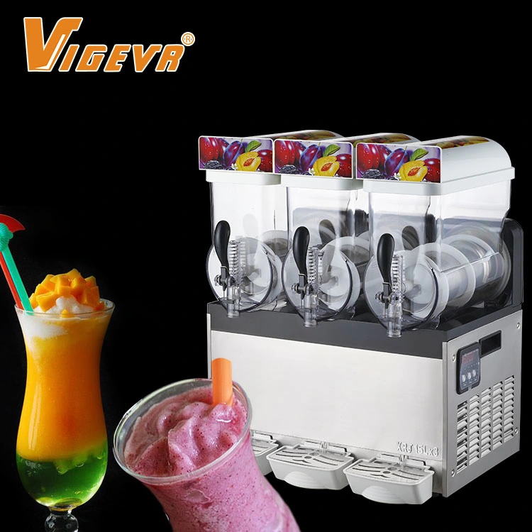 Bebidas comerciales de alimentos batido granizado Slushie de barra de hielo Daiquiri Puppie Slurpee dispensador de jugo congelado beber decisiones Slushy Maker Margarita Slush máquina