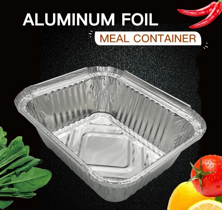 Disposable Food Containers Made of Aluminum Foil