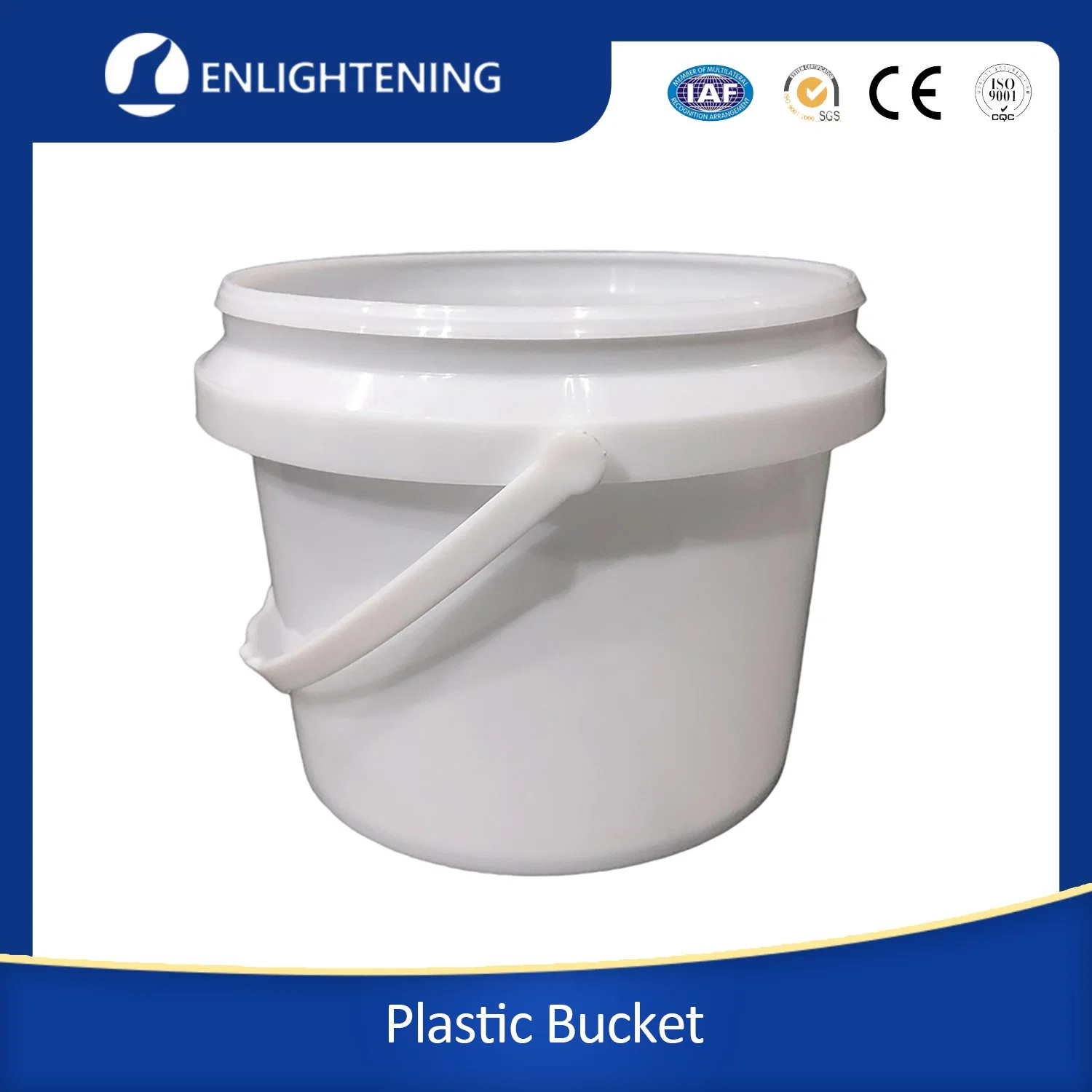 Factory Price 20 Litre Square Plastic Pail with Lid Supply From Stock